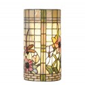 2LumiLamp Wandlamp Tiffany 5LL-8825 20*11*36 cm E14/max 2*40W Beige Groen Metaal Glas Rechthoek Art Deco Muurlamp Sfeerlamp