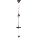 2LumiLamp Kabelpendel Kette Tiffany 16*16*95 cm  Braun