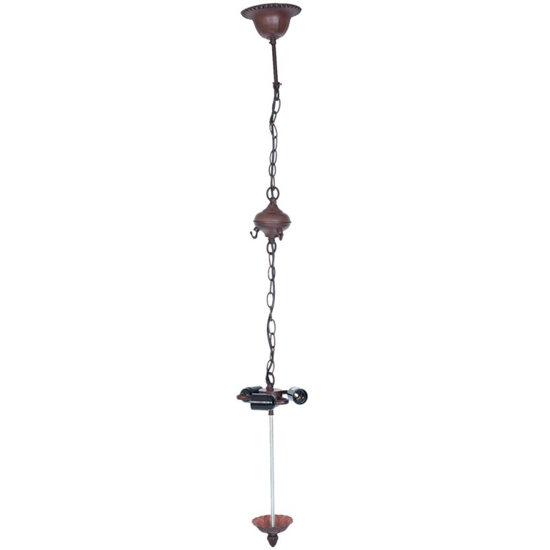 2LumiLamp Ceiling Pendant Tiffany 16*16*95 cm Brown