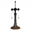 2LumiLamp Lamp Base Table Lamp Tiffany Ø 17x52 cm  Brown