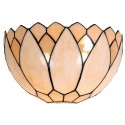 2LumiLamp Wall Lamp Tiffany 30*15*20 cm Beige Brown Glass