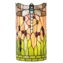 2LumiLamp Wall Lamp Tiffany 5LL-9292 20*11*36 cm Green Brown Glass Hemisphere Dragonfly