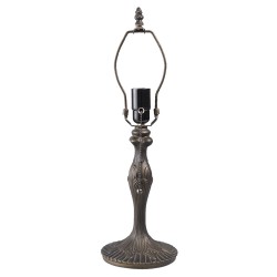LumiLamp Pied de lampe Lampe de table Tiffany Ø 15.5*42 cm E27/max 1*60W Brun