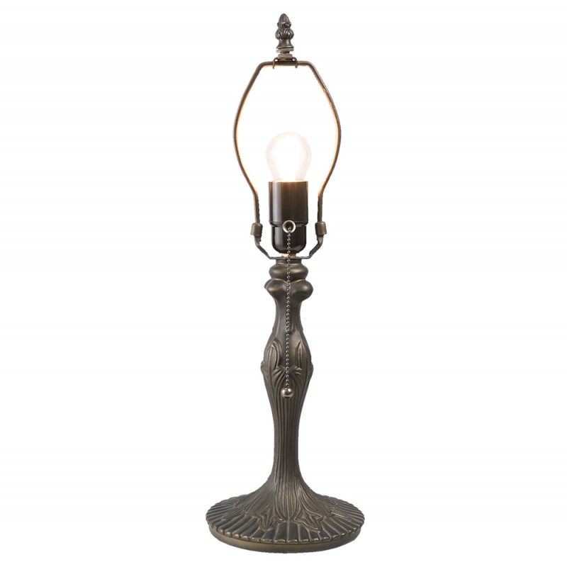 2LumiLamp Pied de lampe Lampe de table Tiffany Ø 15.5*42 cm E27/max 1*60W Brun