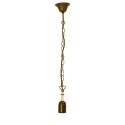 LumiLamp Snoerpendel Ketting Tiffany  130 cm  Goudkleurig Ijzer