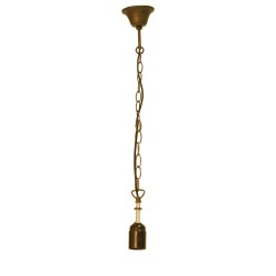 LumiLamp Tiffany Pendente da Soffitto 5LL-97 130 cm E27/max 1*60W Oro Ferro Porta-lampade a Sospensione