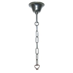 LumiLamp Snoerpendel Ketting Tiffany 5LL-98 130 cm E27/max 3*60W Goudkleurig Ijzer Pendellamp