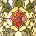 2LumiLamp Tiffany Wandlampe 20*11*36 cm  Grün Rot Glas Halbrund