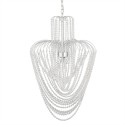 LumiLamp Chandelier Ø 58x100 cm Silver colored Iron Glass
