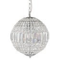 2LumiLamp Chandelier Ø 30x38/160 cm Silver colored Metal Glass