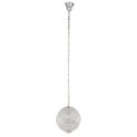 2LumiLamp Chandelier Ø 30x38/160 cm Silver colored Metal Glass