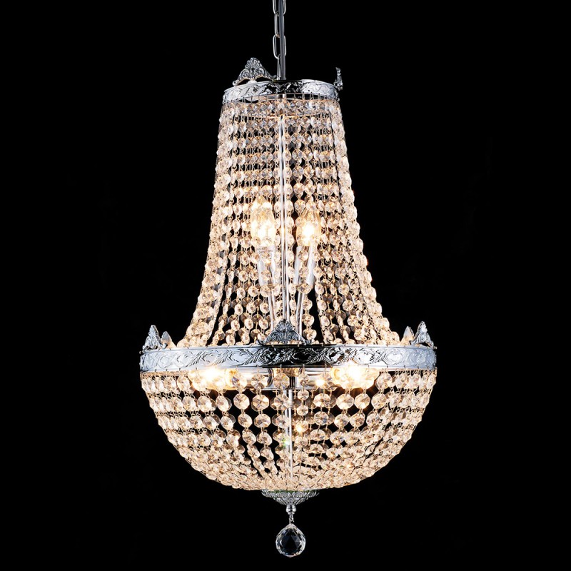 LumiLamp Chandelier Ø 40x70/184 cm  Silver colored Iron