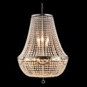 LumiLamp Chandelier Ø 60x85-200 cm  Silver colored Iron Glass