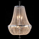 LumiLamp Chandelier Ø 60x85-200 cm Silver colored Iron Glass