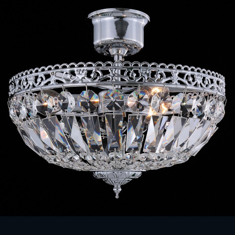 LumiLamp Crystal Ceiling Lamp Ø 36x33 cm  Transparent Iron Glass