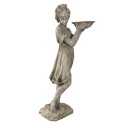 2Clayre & Eef Statua Decorativa  Donna 32*30*77 cm Grigio