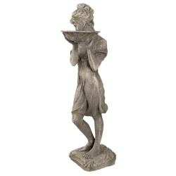 Clayre & Eef Statua Decorativa  Donna 5PR0041 32*30*77 cm Grigio Poliresina Statue Decorative  Accessori di Decorazione