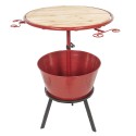 2Clayre & Eef Bar Table Ø 58x108 cm Red