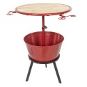 2Clayre & Eef Bar Table Ø 58x108 cm Red