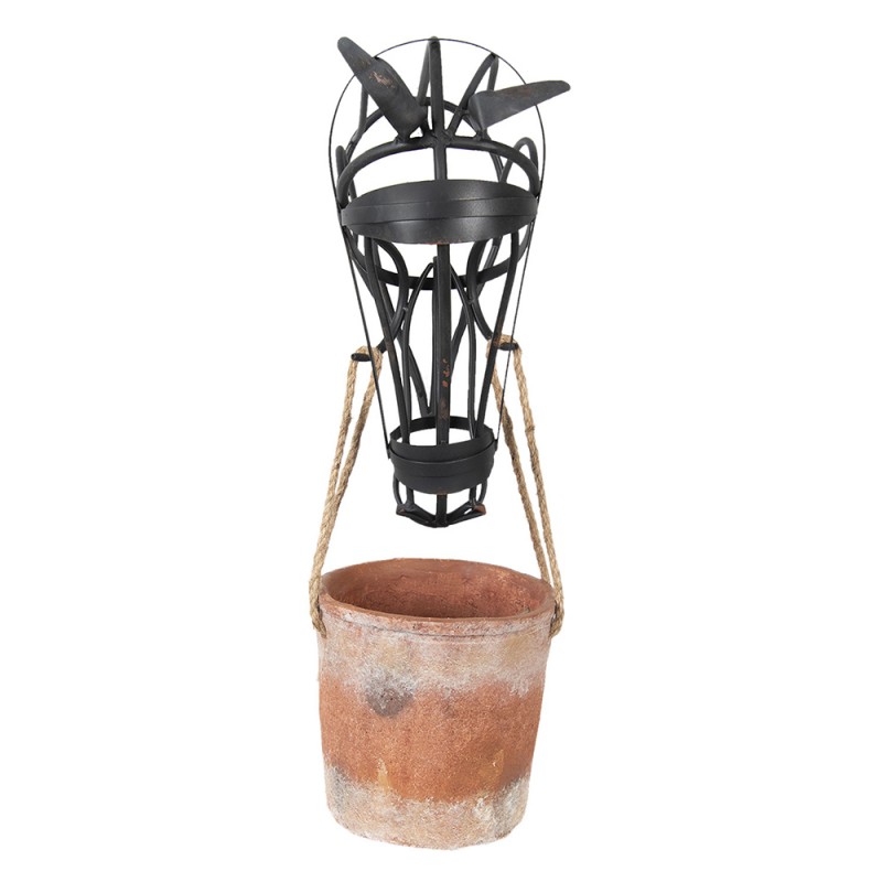2Porta vaso |  37*20*72 cm | Marrone  | Ferro | Rotondo  | Cavallo | Clayre & Eef | 5Y0464