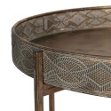 Clayre & Eef Table d'appoint Ø 60x50 cm Couleur cuivre Fer Rond