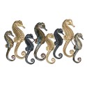 Clayre & Eef Wall Decoration 105x5x59 cm Gold colored Metal Rectangle Seahorse