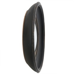 Clayre & Eef Mirror 62S128 Ø 23 cm Black Plastic Round