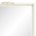 2Clayre & Eef Miroir mural 22*2*28 cm Blanc Plastique
