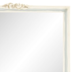 Clayre & Eef Spiegel 62S143 22*28 cm Wit Kunststof Rechthoek Grote Spiegel Wand spiegel