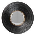 Clayre & Eef Miroir Ø 19 cm Noir Plastique Rond