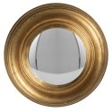 Clayre & Eef Mirror Ø 24 cm Gold colored Wood Round