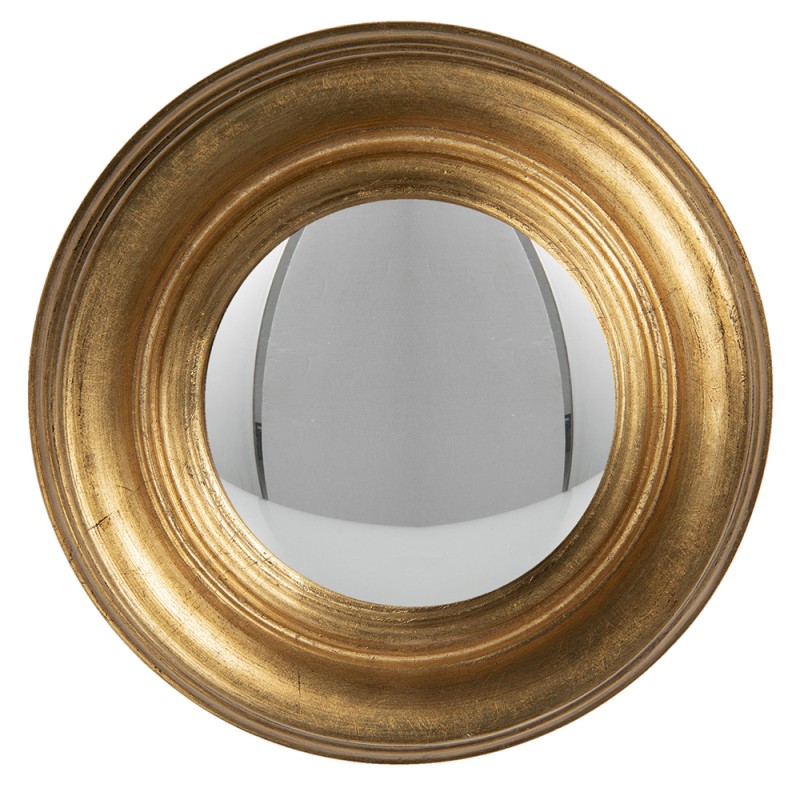 Clayre & Eef Specchio Ø 24 cm Color oro Legno  Rotondo