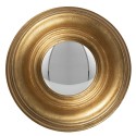 Clayre & Eef Mirror Ø 21 cm Gold colored Wood Round