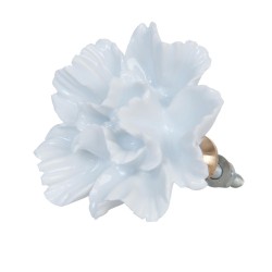 Clayre & Eef Knob Flower Ø 5 cm White