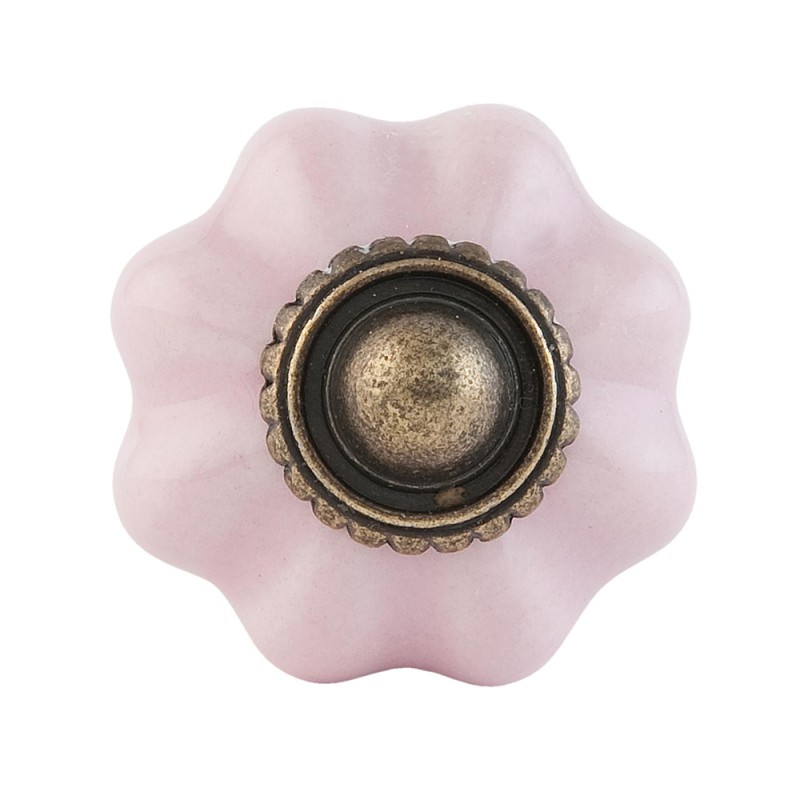 Clayre & Eef Pomello Ø 3 cm Rosa Ceramica
