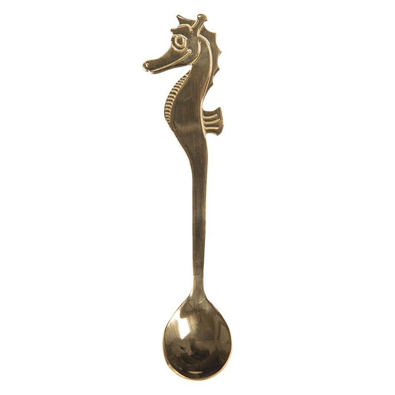 Clayre & Eef Teaspoon 13 cm Gold colored Metal Seahorse