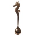 Clayre & Eef Teaspoon 13 cm Copper colored Metal Seahorse