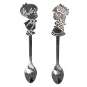 Clayre & Eef Spoons Set of 2 12 cm Silver colored Metal Children