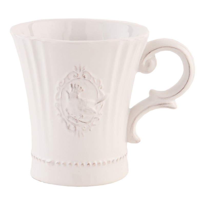 Clayre & Eef Mug 300 ml White Ceramic