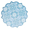 2Clayre & Eef Coasters 20*20 cm Blue Ceramic Round