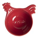 Clayre & Eef Messlöfel 11x11x6 cm Rot Keramik Rund Hahn