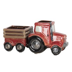 Clayre & Eef Planter Tractor 29x12x13 cm Red