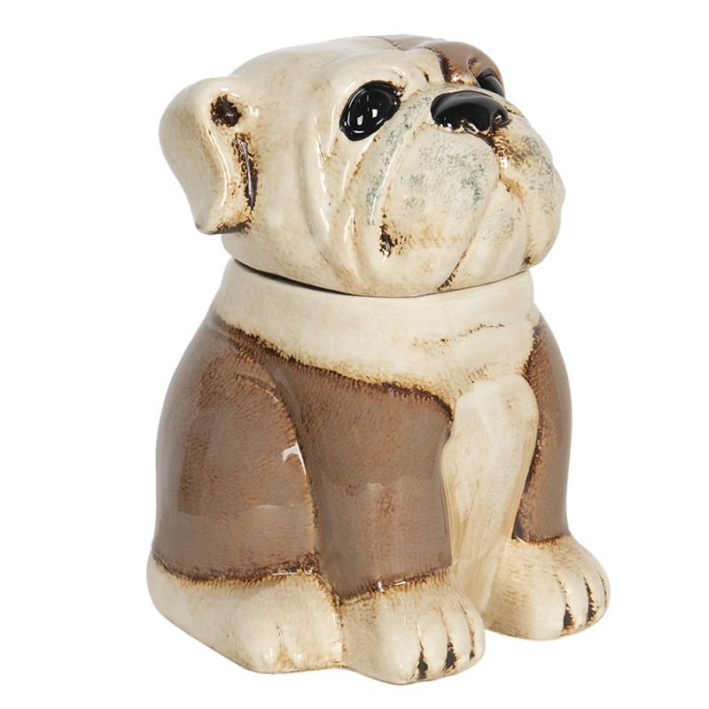 Clayre & Eef Figurine Dog 20x18x26 cm Brown Beige Ceramic