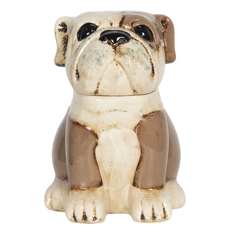 Clayre & Eef Figur Hund 20x18x26 cm Braun Beige Keramik