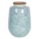 Clayre & Eef Vase Ø 17x26 cm Bleu Céramique Rond