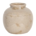 Clayre & Eef Vase 8 cm Beige Ceramic Round