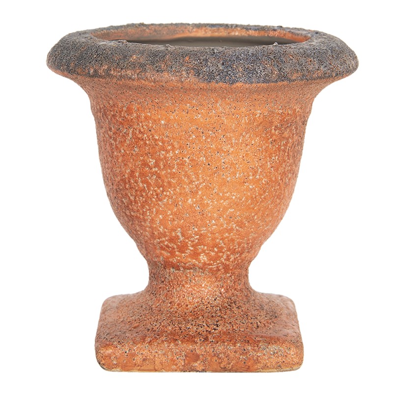 Clayre & Eef Fioriera 12 cm Arancione Ceramica