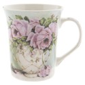 2Clayre & Eef Mugs Set of 4 300 ml Multi colored Porcelain Round
