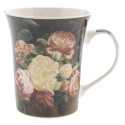 2Clayre & Eef Mugs Set of 4 300 ml Multi colored Porcelain Round