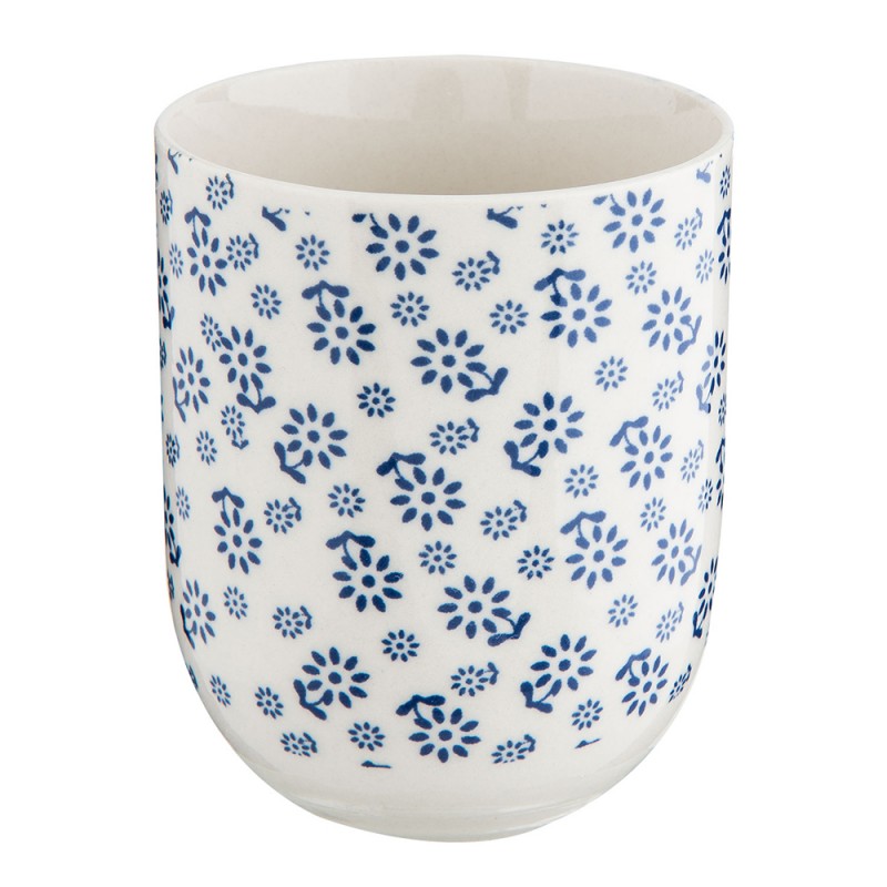 Clayre & Eef Mug 100 ml Blue Porcelain Rund